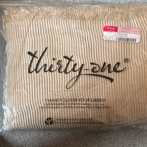 Thirty-One Cream Textured Tote